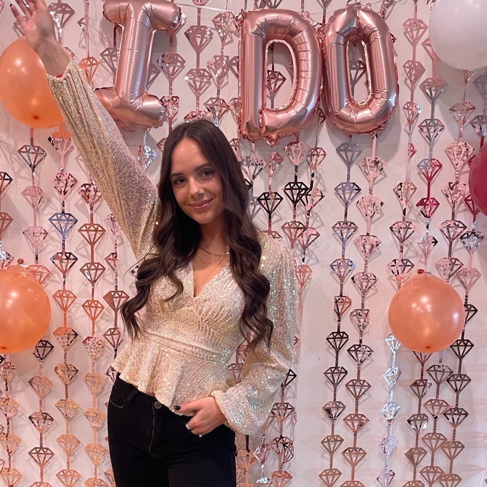 Long Sleeve Sequin Top
